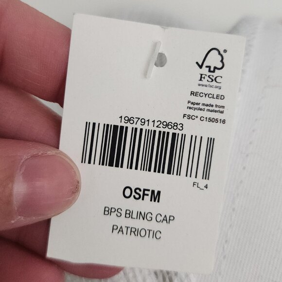 Bass Pro Shops Bling Mesh-Back Cap - Patriotic Hat - Picture 11 of 11